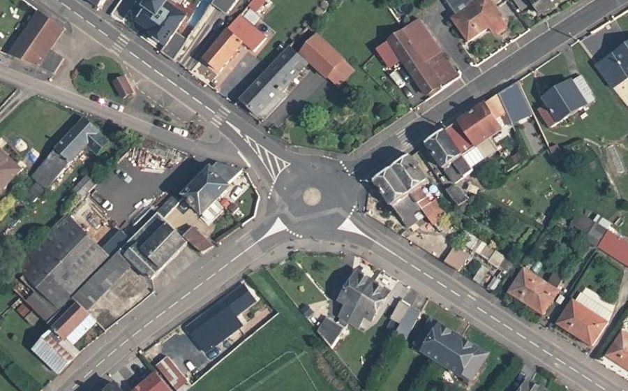 Vue aérienne du Mini-giratoire n°1278506819
