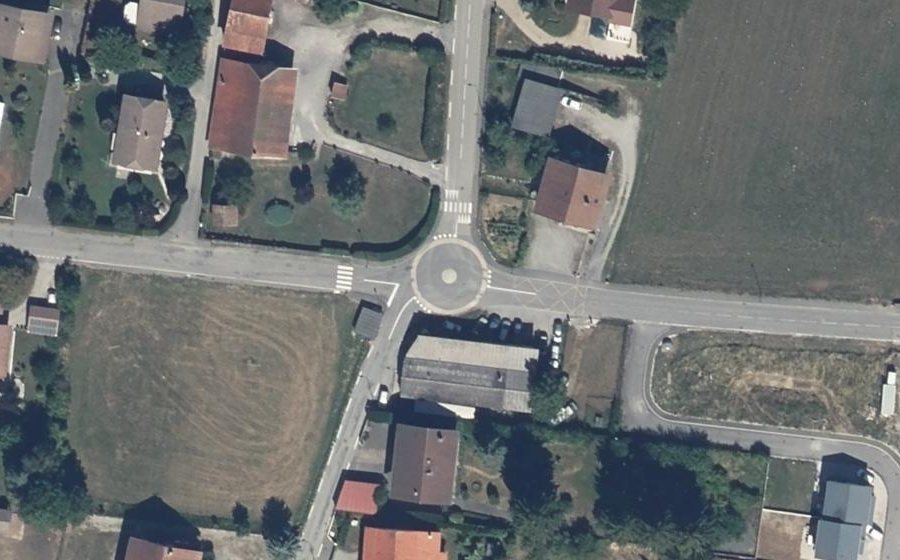 Vue aérienne du Mini-giratoire n°1279061306