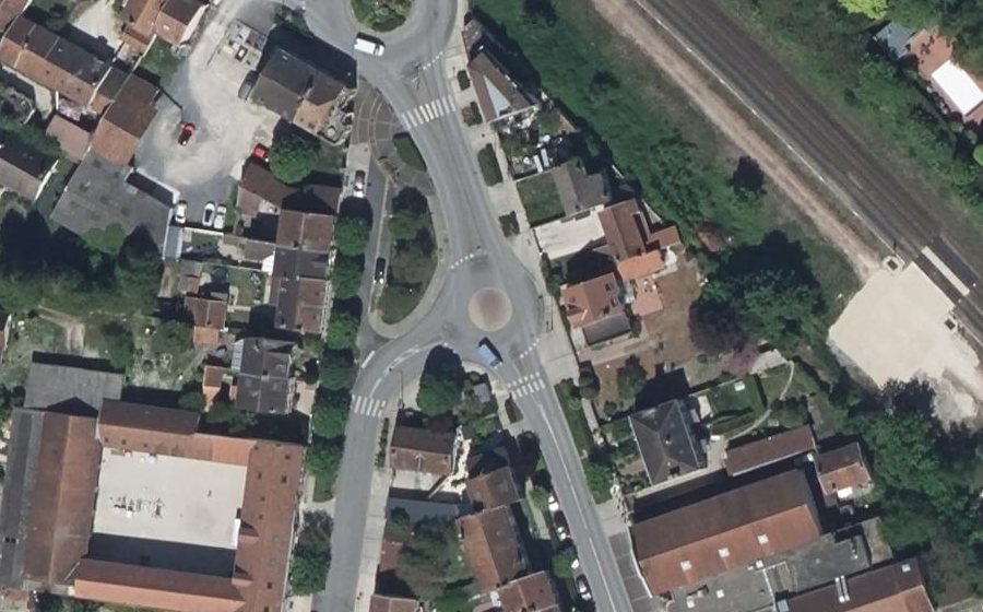 Vue aérienne du Rue Gambetta