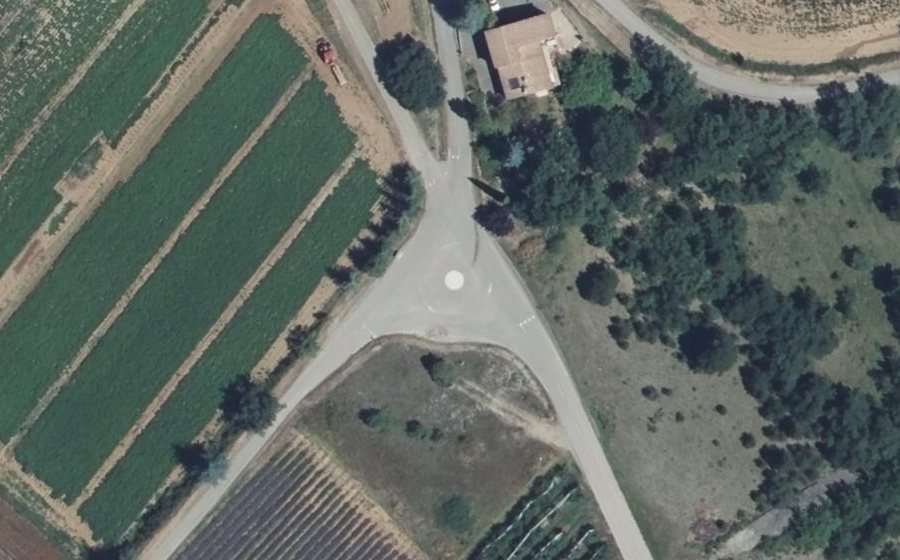 Vue aérienne du Mini-giratoire n°1292335003