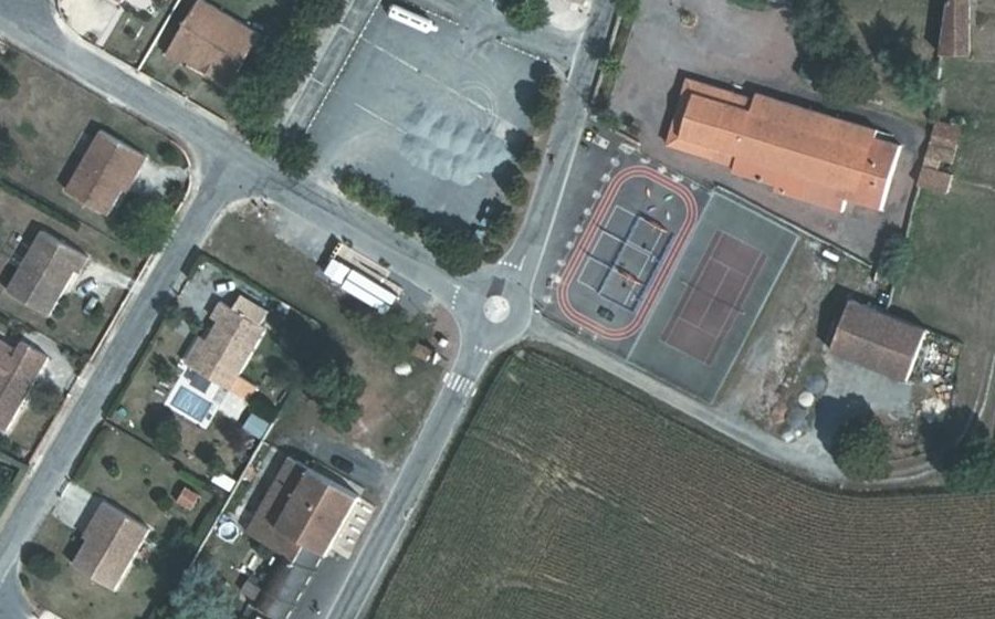Vue aérienne du Mini-giratoire n°1298923091