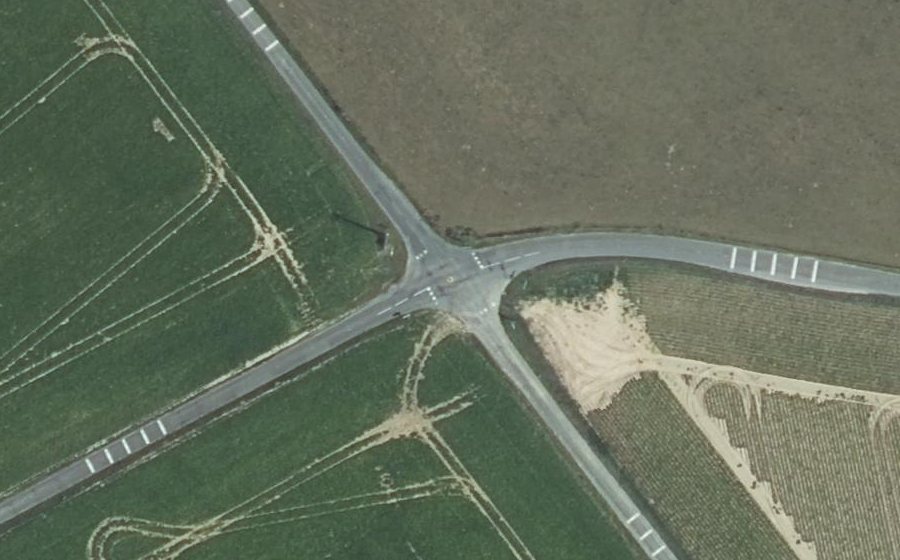 Vue aérienne du Mini-giratoire n°1299490275