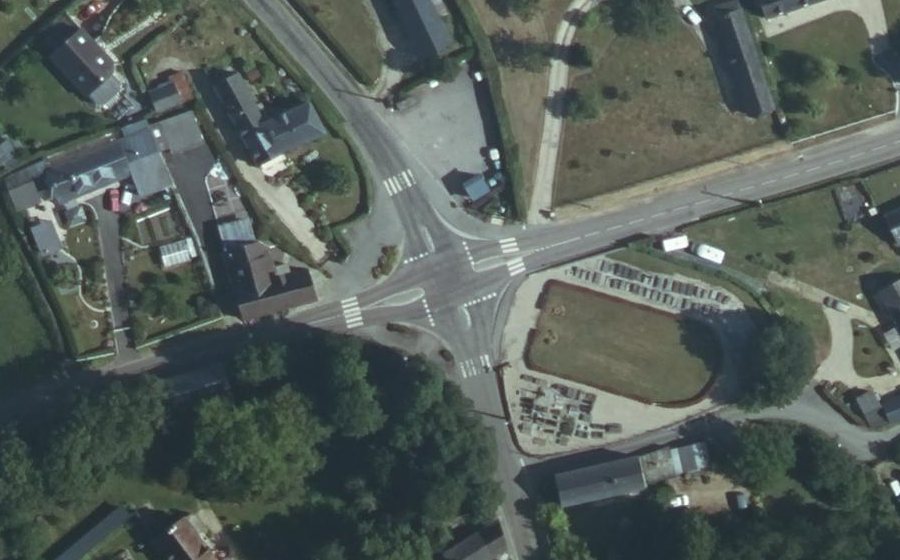 Vue aérienne du Mini-giratoire n°1300238697