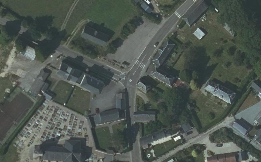 Vue aérienne du Mini-giratoire n°1300238739