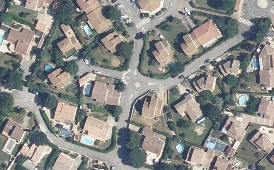 Vue aérienne du Mini-giratoire n°1302690786