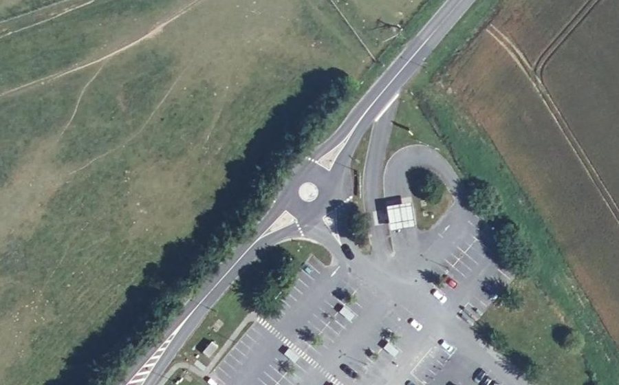 Vue aérienne du Mini-giratoire n°1307930007