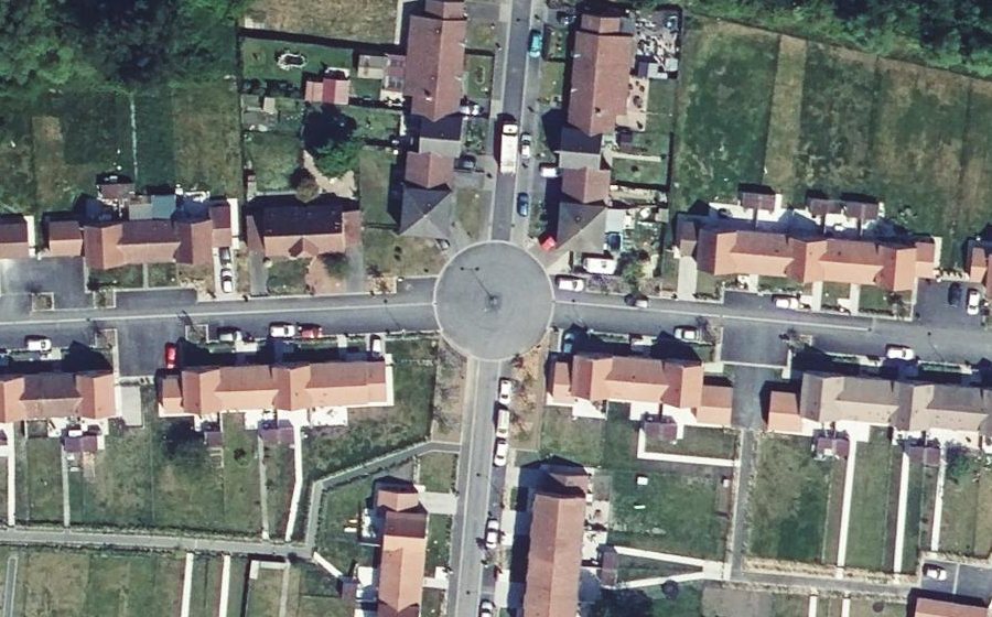 Vue aérienne du Mini-giratoire n°1308915776