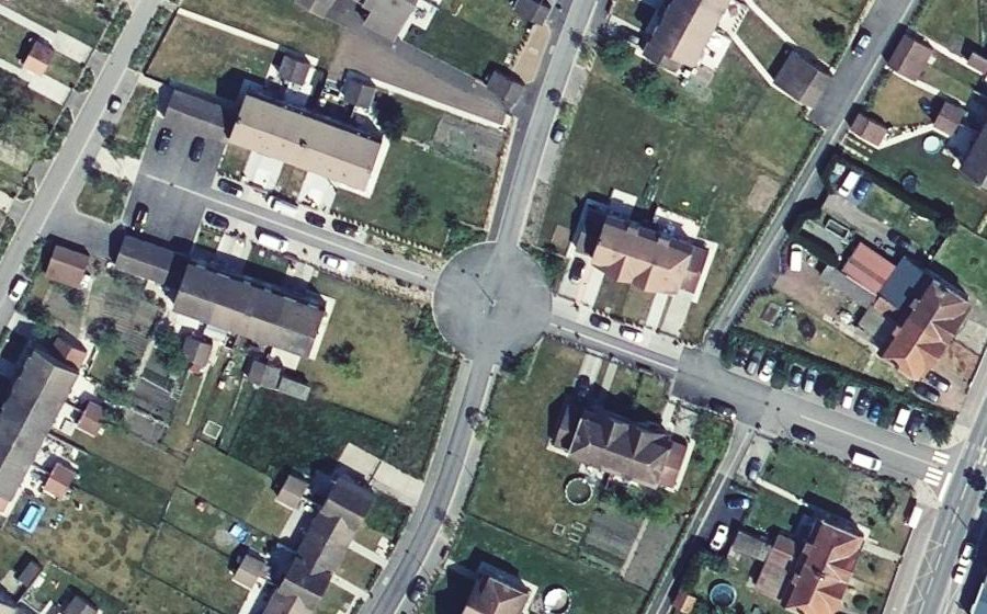 Vue aérienne du Mini-giratoire n°1308938116