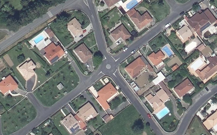 Vue aérienne du Mini-giratoire n°1309139745