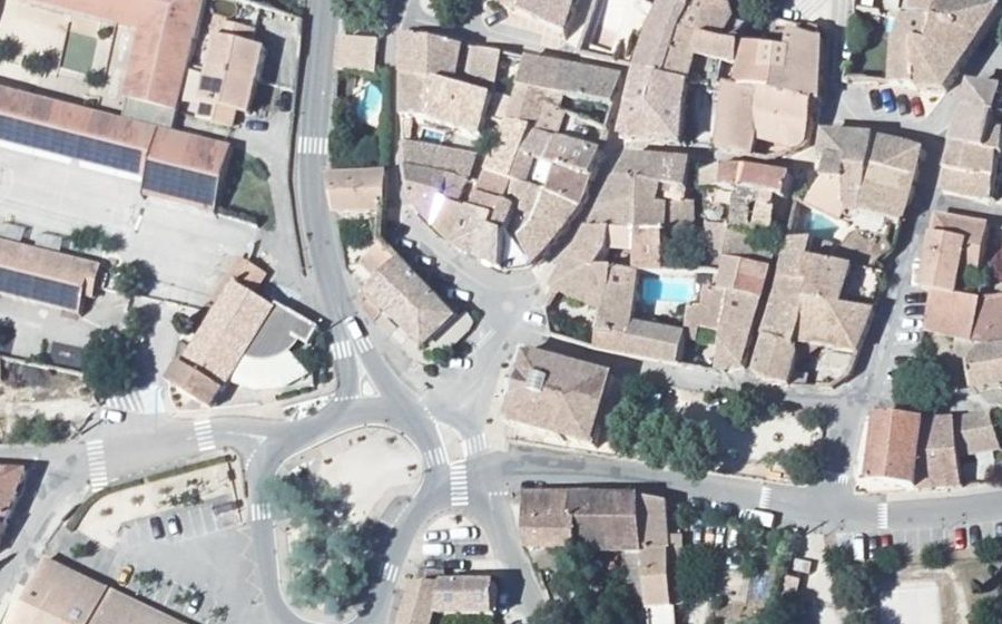 Vue aérienne du Mini-giratoire n°1313238040