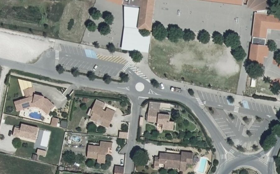 Vue aérienne du Mini-giratoire n°1313264200