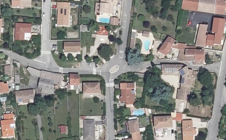 Vue aérienne du Mini-giratoire n°1314368302