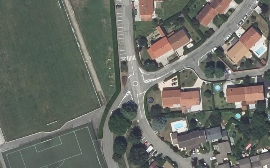 Vue aérienne du Mini-giratoire n°1320140051