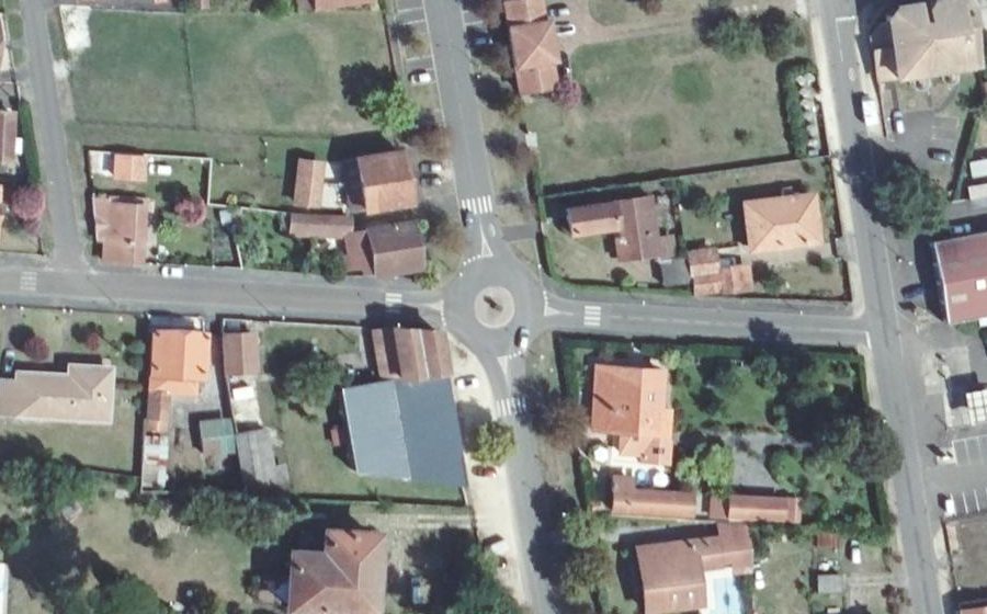 Vue aérienne du Mini-giratoire n°1321636751