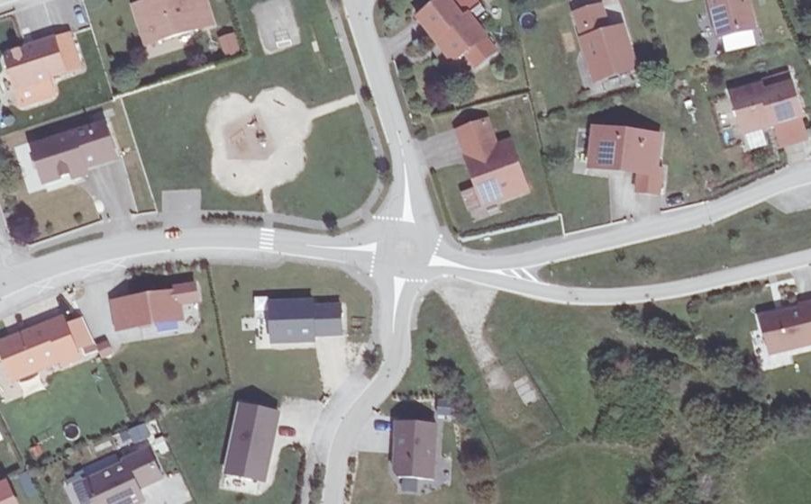Vue aérienne du Mini-giratoire n°1327377513