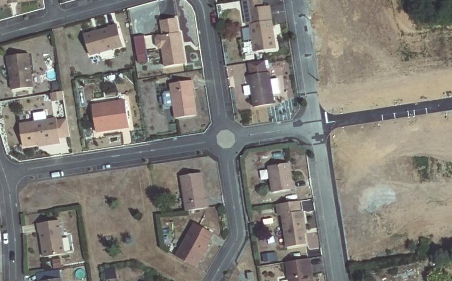 Vue aérienne du Mini-giratoire n°1328304676