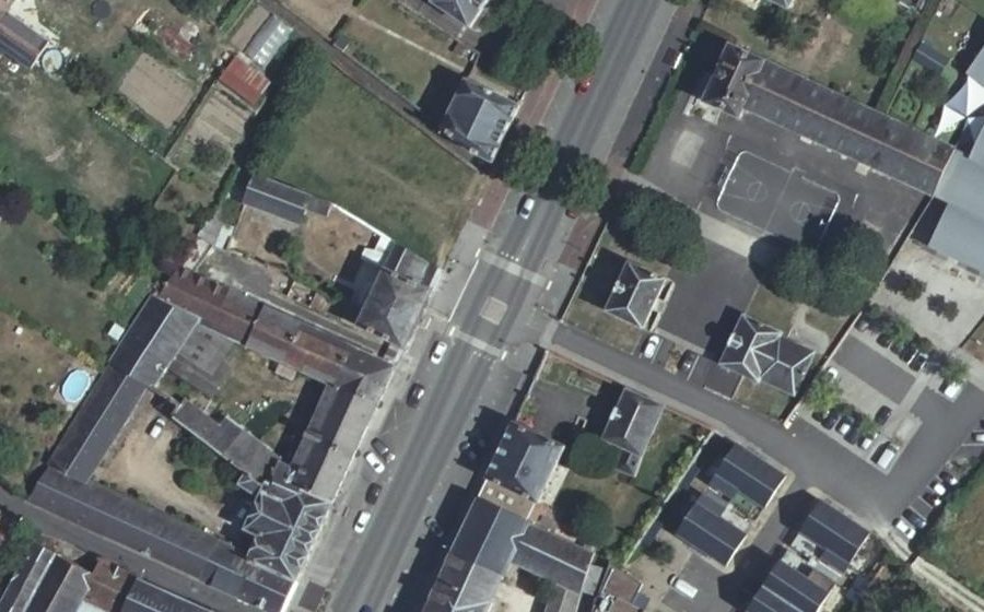 Vue aérienne du Mini-giratoire n°1332702042