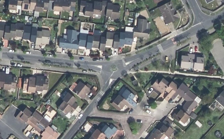 Vue aérienne du Mini-giratoire n°1339632322