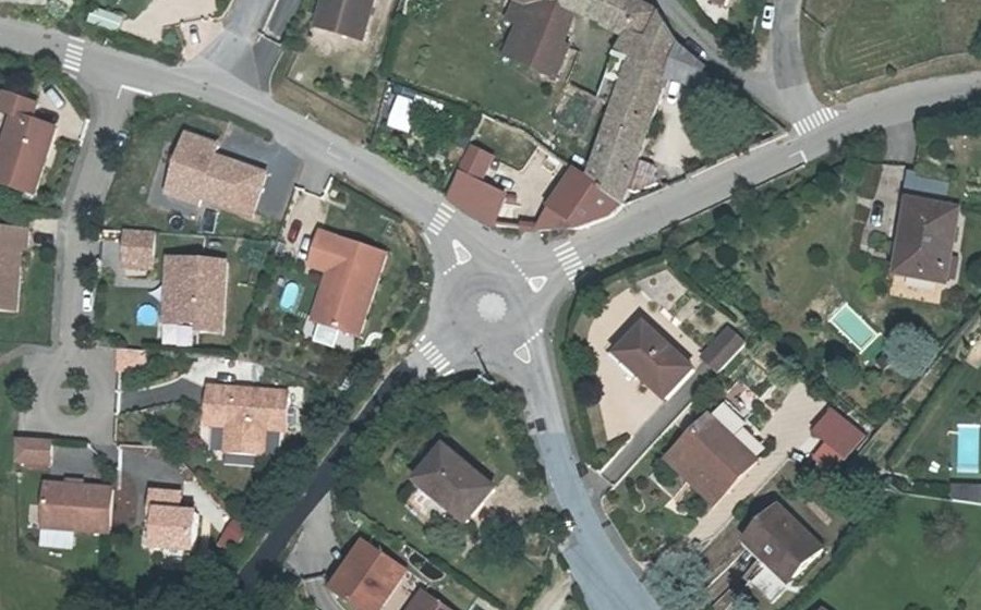 Vue aérienne du Mini-giratoire n°1346321171