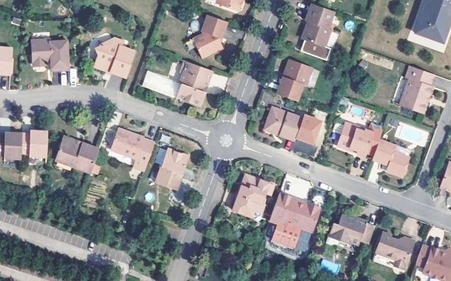 Vue aérienne du Mini-giratoire n°1353564022