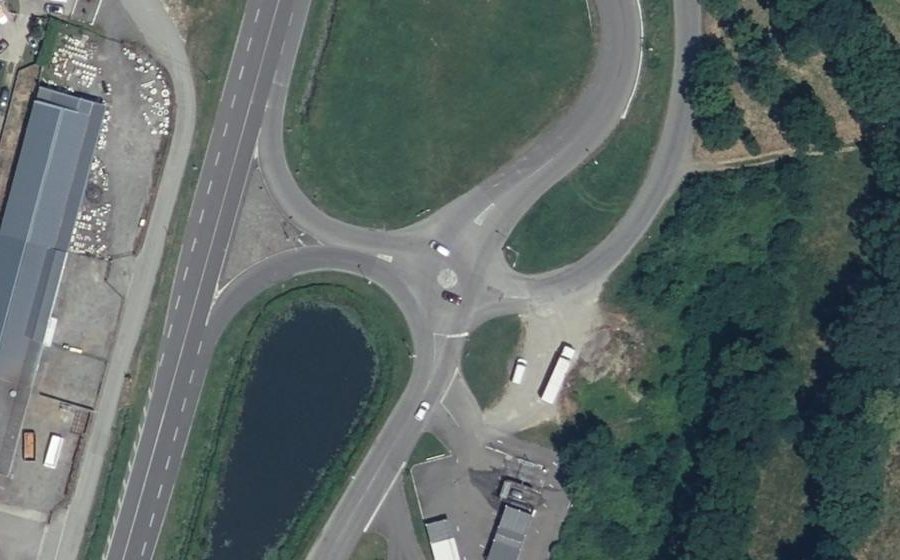 Vue aérienne du Mini-giratoire n°1355356357