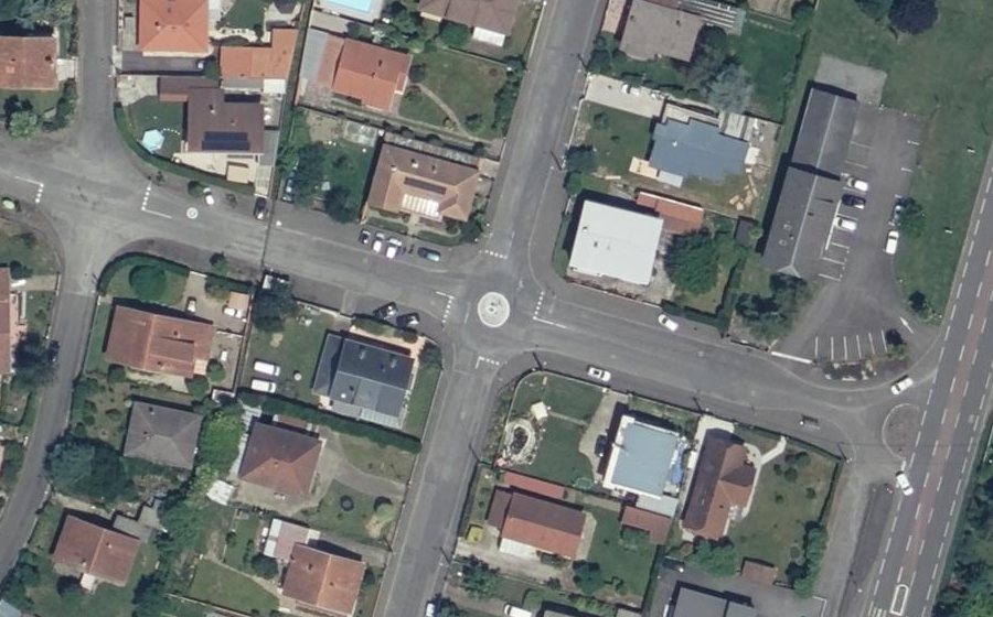 Vue aérienne du Mini-giratoire n°1361324116