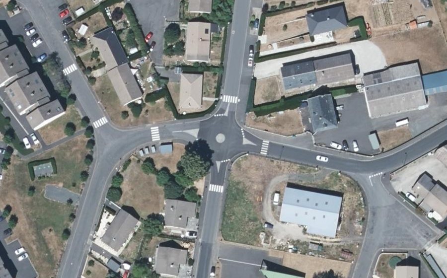 Vue aérienne du Mini-giratoire n°1362521040
