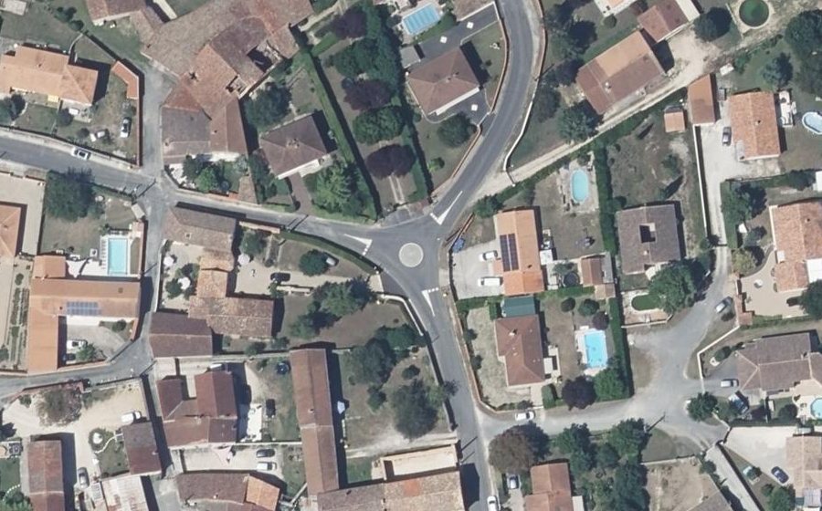 Vue aérienne du Mini-giratoire n°1374204169