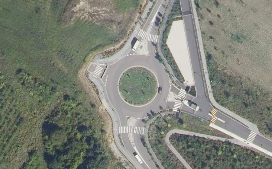 Vue aérienne du Rue Guy-Crescent