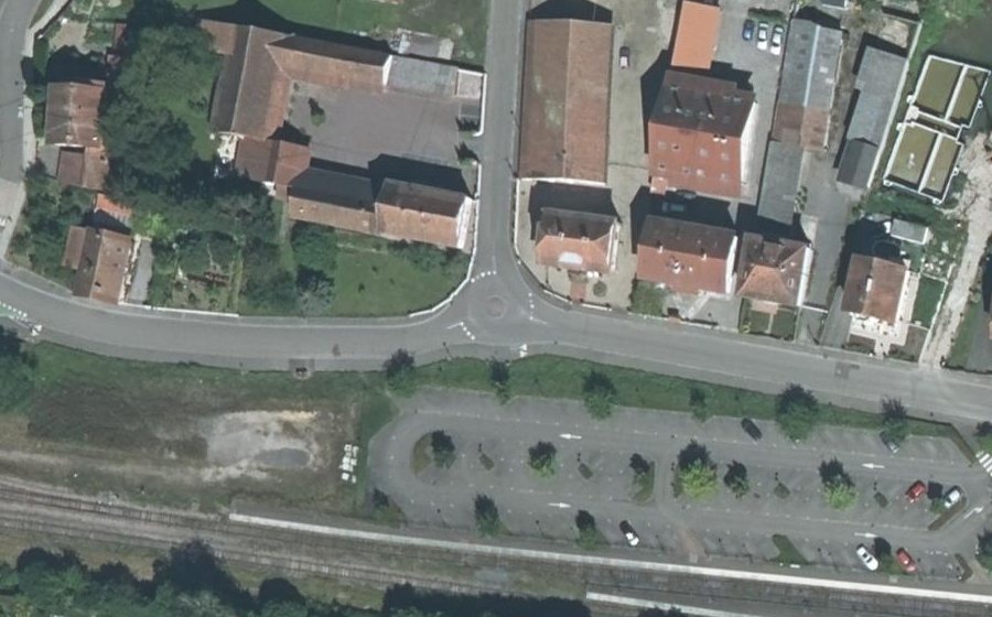 Vue aérienne du Mini-giratoire n°1377350770
