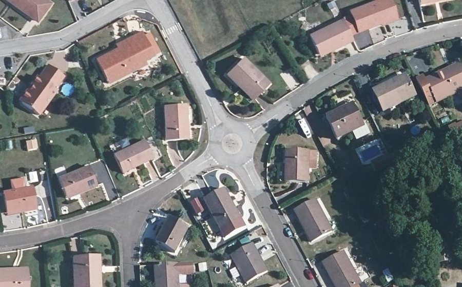 Vue aérienne du Mini-giratoire n°1377960976
