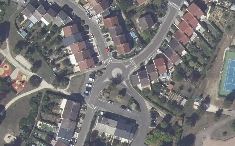 Vue aérienne du Mini-giratoire n°1379311220