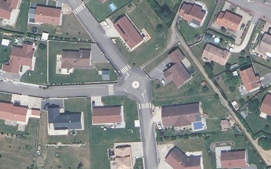Vue aérienne du Mini-giratoire n°1388607605