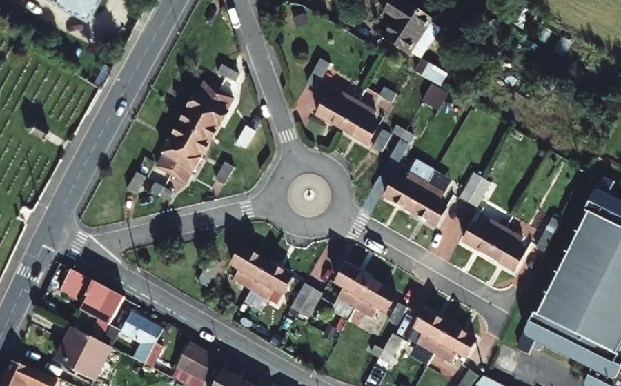 Vue aérienne du Mini-giratoire n°1389975714