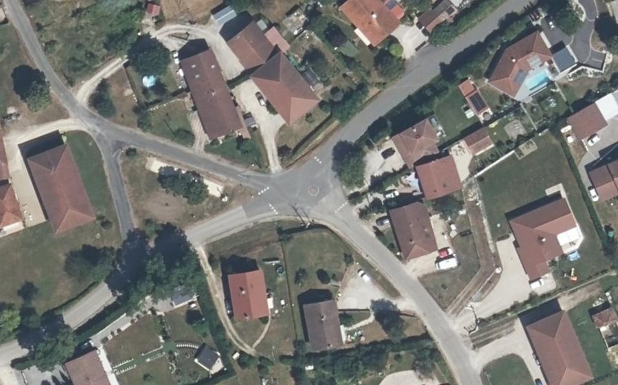 Vue aérienne du Mini-giratoire n°1390019776
