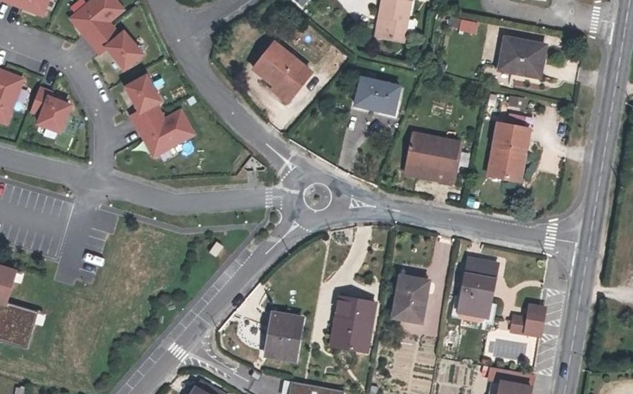 Vue aérienne du Mini-giratoire n°1393843344