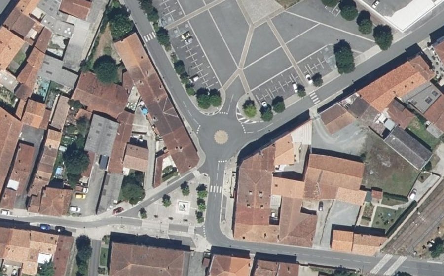 Vue aérienne du Mini-giratoire n°1395115835