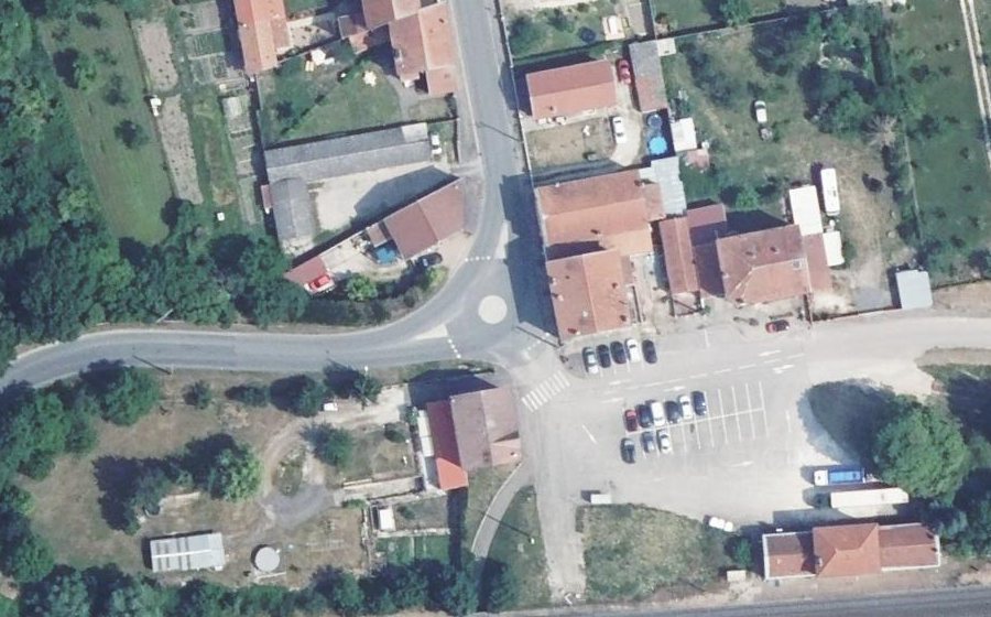 Vue aérienne du Mini-giratoire n°1395311811