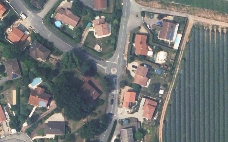 Vue aérienne du Mini-giratoire n°1395407563