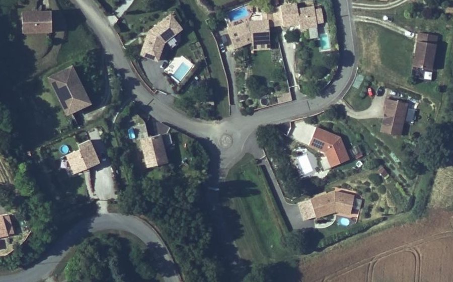 Vue aérienne du Mini-giratoire n°1398647705