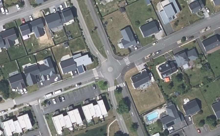 Vue aérienne du Mini-giratoire n°1403970764