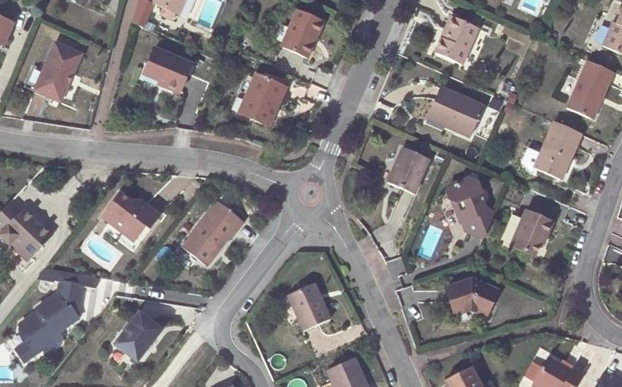 Vue aérienne du Mini-giratoire n°1404782963