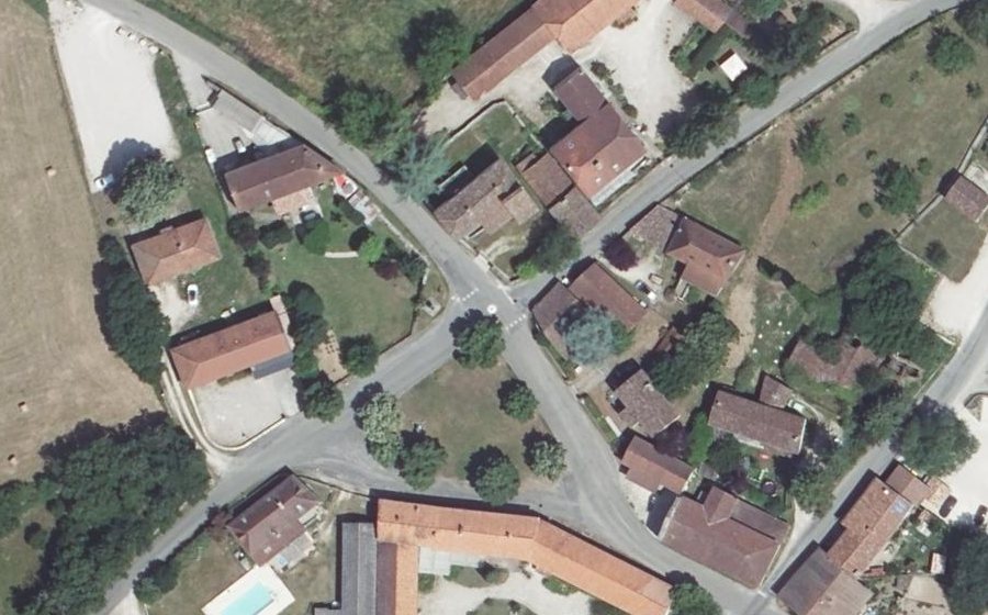 Vue aérienne du Mini-giratoire n°1412581407