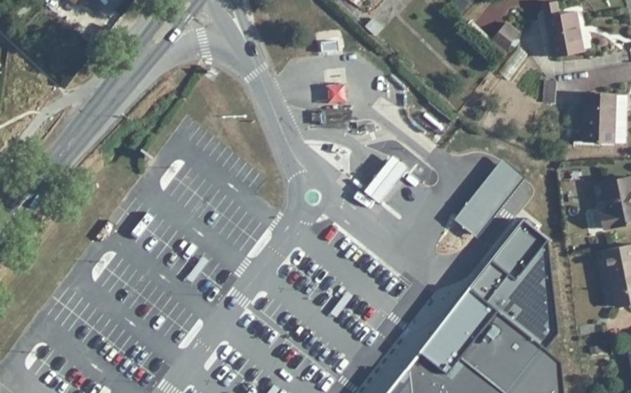 Vue aérienne du Mini-giratoire n°1415424305