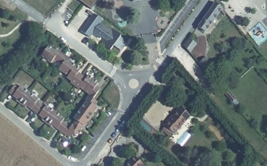 Vue aérienne du Mini-giratoire n°1417079860
