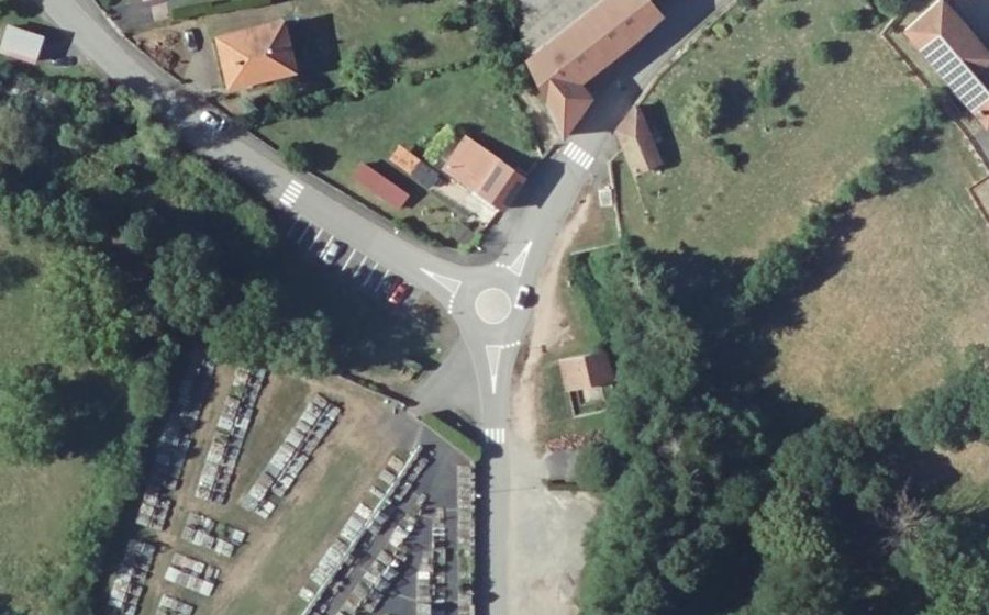 Vue aérienne du Mini-giratoire n°1417417529