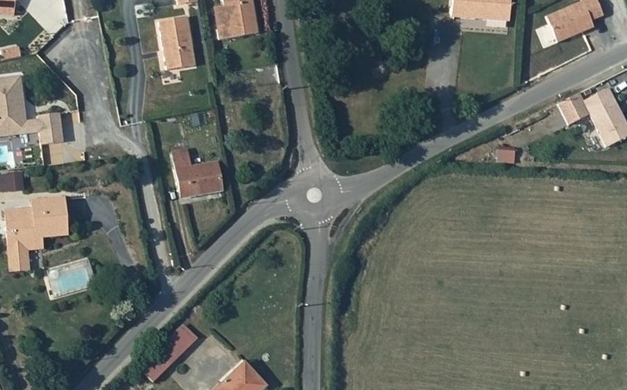 Vue aérienne du Mini-giratoire n°1418588409