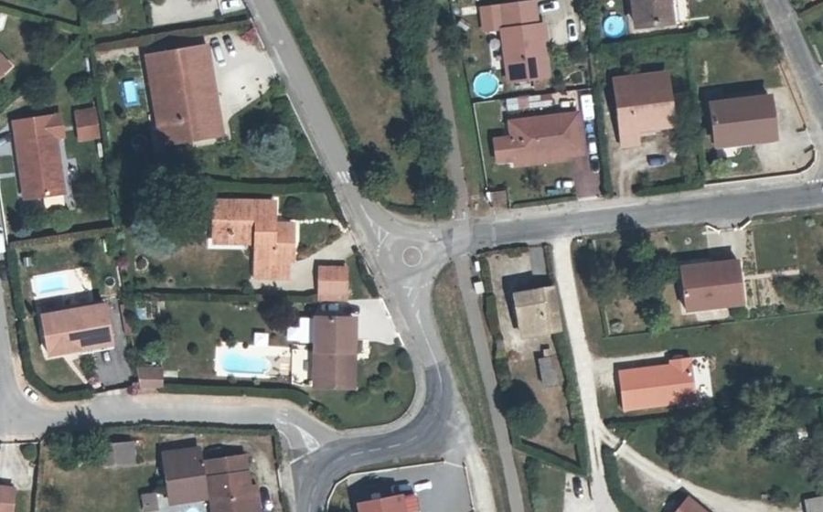 Vue aérienne du Mini-giratoire n°1420438821