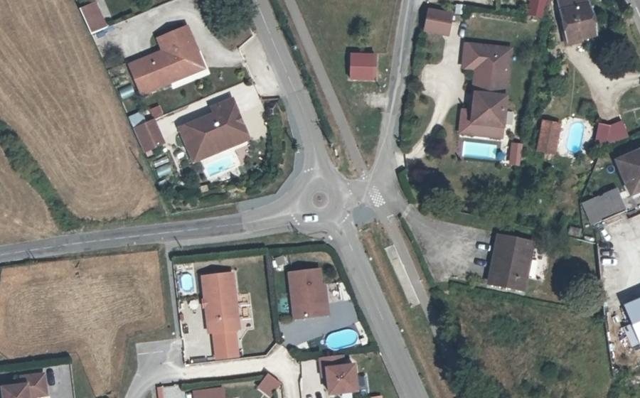 Vue aérienne du Mini-giratoire n°1420438992