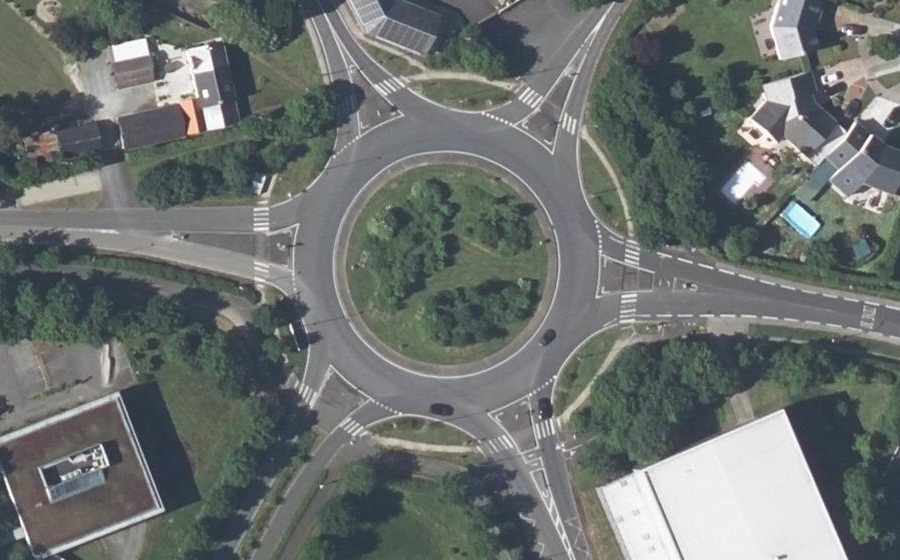 Vue aérienne du Rond-Point de Port Jean